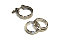 DarkFab 2.5" V-BAND MALE/FEMALE FLANGE AND CLAMP ASSEMBLY