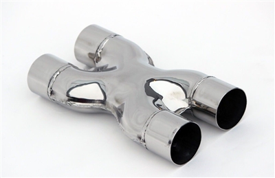 DarkFab 2.5" ID INLET/OUTLET CROSSOVER X PIPE